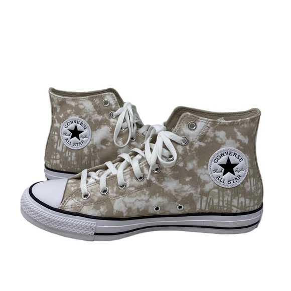 Converse Ctas High Top Shoes Men’s Size White Beach Stone Canvas Skate A06003C - Picture 6 of 11